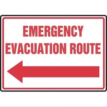 Accuform SAFETY SIGN EMERGENCY EVACUATION MFEX550XV MFEX550XV